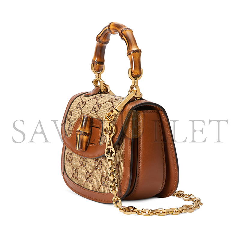 G*u*i bamboo 1947 crystals mini bag 735116 (17*12.5*8cm)